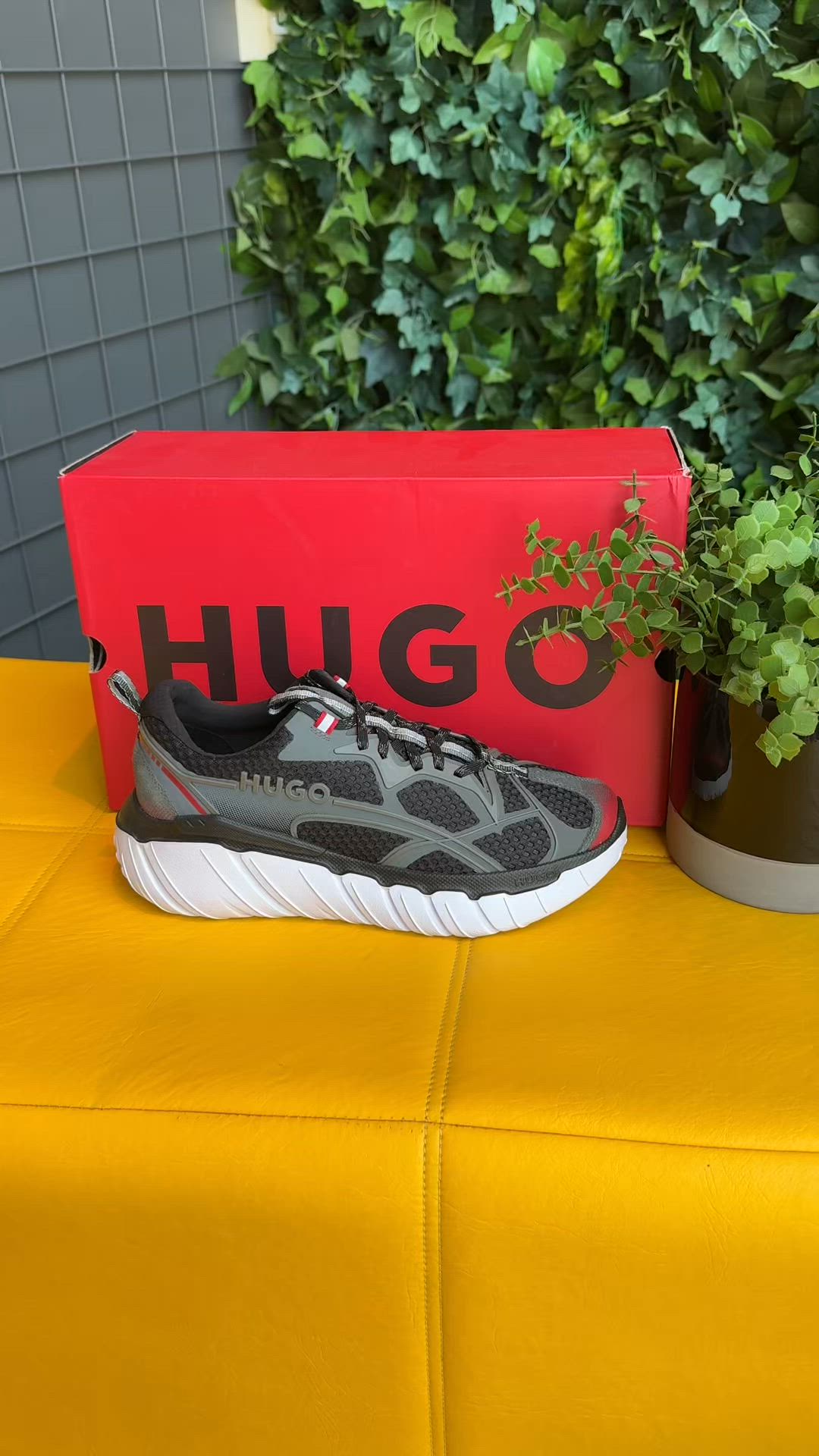 Tênis Hugo Boss Xeno Runn Thij Preto/Cinza | Adamanto Store